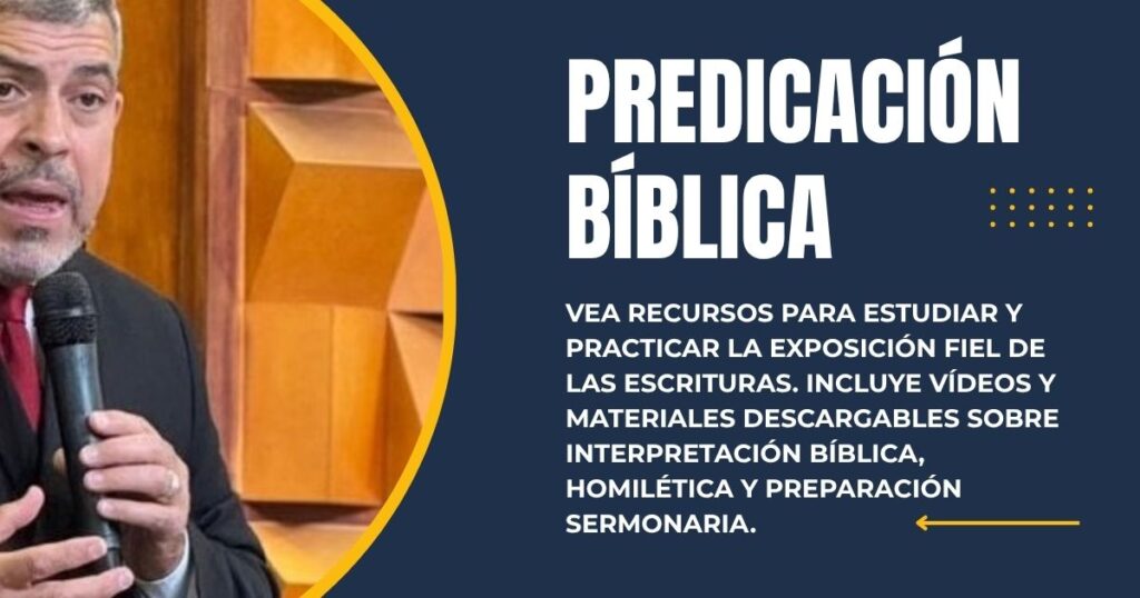 Predicación Bíblica
Cómo predicar la Biblia
Hermenéutica
Interpretación bíblica
Exégesis y exposición