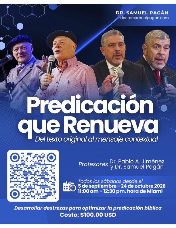 Predicación que renueva
predicación transformadora
Dr. Samuel Pagán
Dr. Pablo A. Jiménez
Cómo renovar la predicaciçón
predicación bíblica
cómo predicar
Homilética transformadora